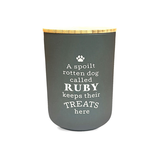 Dog Treat Jar: Ruby