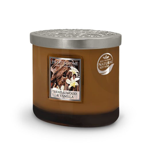 Twin Wick Candle: Sandalwood & Vanilla