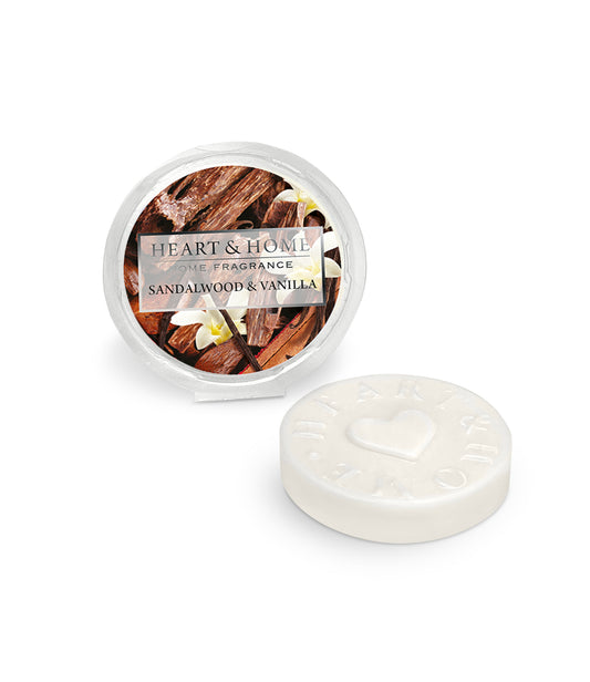 Heart & Home Wax Melt: Sandalwood & Vanilla