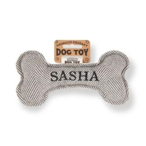 Pre Personalised Squeaky Dog Toy: Sasha