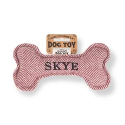 Pre Personalised Squeaky Dog Toy: Skye