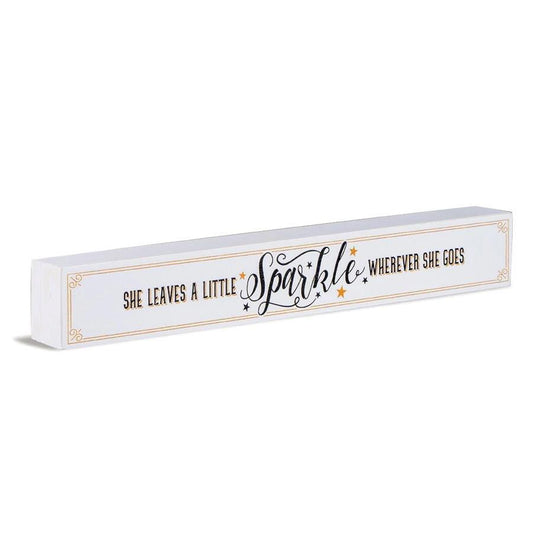 Shelf Sentiment Wooden Block: Sparkle