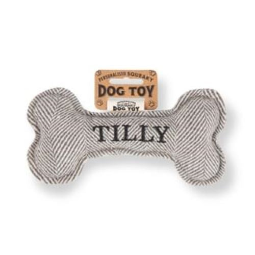 Pre Personalised Squeaky Dog Toy: Tilly