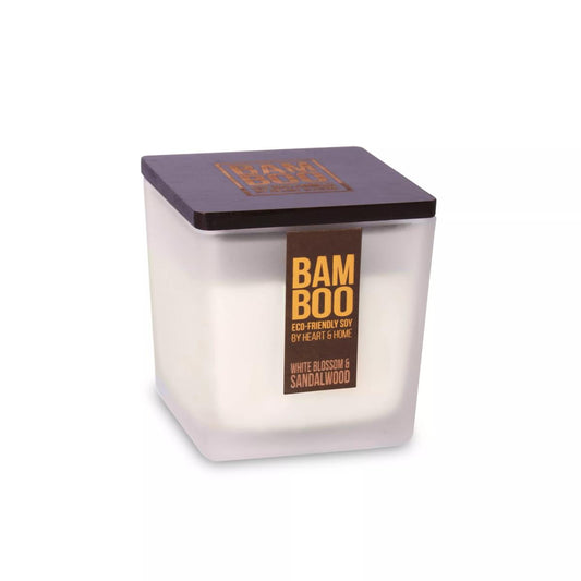 Bamboo Large Candle: White Blossom & Sandalwood